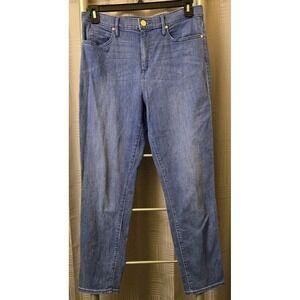 Lilly Pulitzer Jeans Womens Sz 12 Blue Stretch Comfy Denim Straight Leg